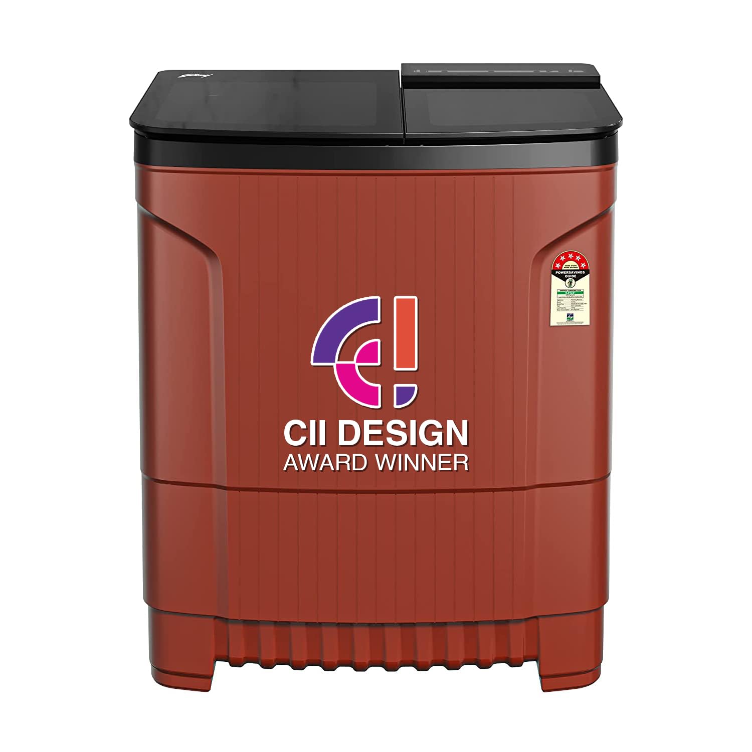 Godrej WSEDGE ULT 80 5.0 DB2M CSRD 8 Kg 5 Star With 460 PowerMax Wash Motor Boderless Design ( Crystal Red, With Toughened Glass Lid) - Mahajan Electronics Online