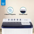 Voltas Beko WTT140UPA/BL5KPTD 14 Kg Semi Automatic Top Load Washing Machine Blue White - Mahajan Electronics Online