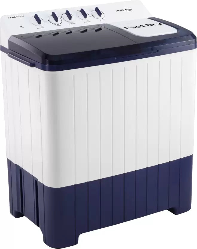 Voltas Beko WTT140UPA/BL5KPTD 14 Kg Semi Automatic Top Load Washing Machine Blue White - Mahajan Electronics Online