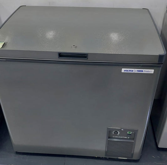 Voltas CF HT 205 SD P PCM Single Door Deep Freezer, 205 Liters, Grey Convertible BE Mahajan Electronics Online