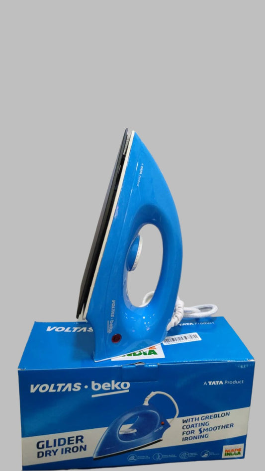 Voltas Beko I1000VD-BU Smooth Slide  1000 W Dry Iron (Blue) Mahajan Electronics Online