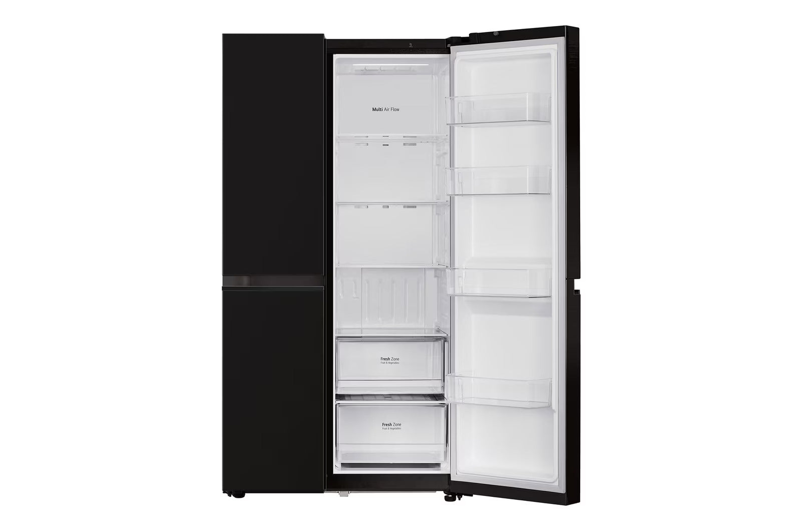 LG GL-B257JWB3 650L Side-by-Side Refrigerator, Convertible, Multi-Air Flow, Auto Smart Connect™, Western Black, 3-Star Mahajan electronics online