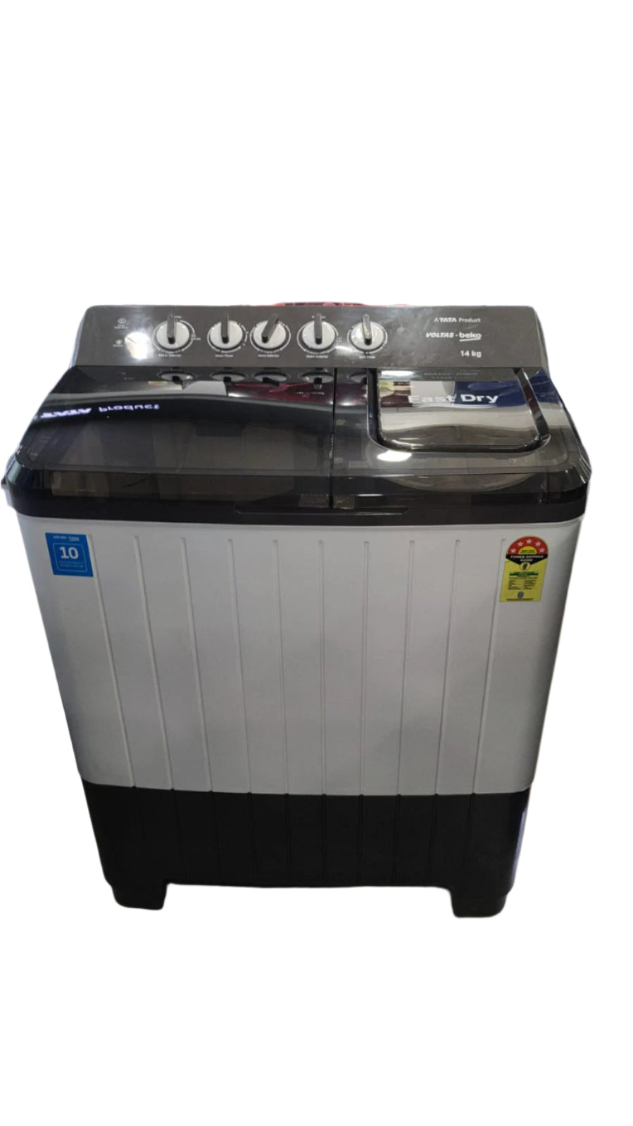 Voltas Beko by A Tata Product WTT140UPA/GRSSWH5PTDA 14 kg Semi Automatic Top Load Washing Machine Mahajan Electronics Online