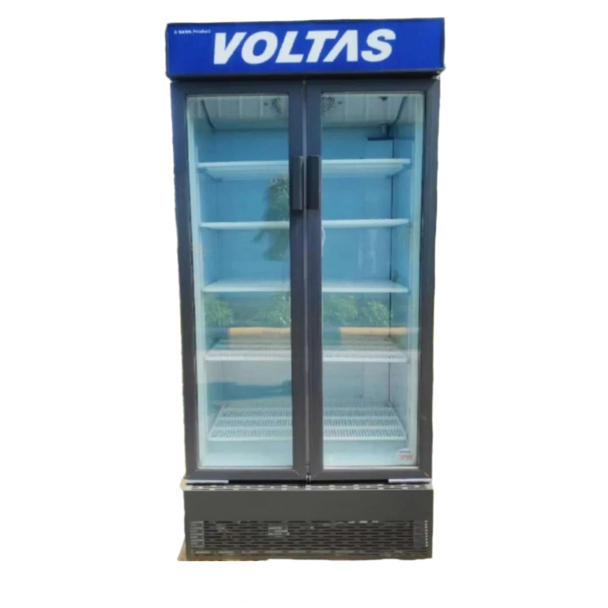 Voltas VC GT 550 DD P 550 Metallic EGRY Litre Double Door Visi Cooler | Commercial Display Refrigerator | Fan Cooling | LED Light Mahajan Electronics Online