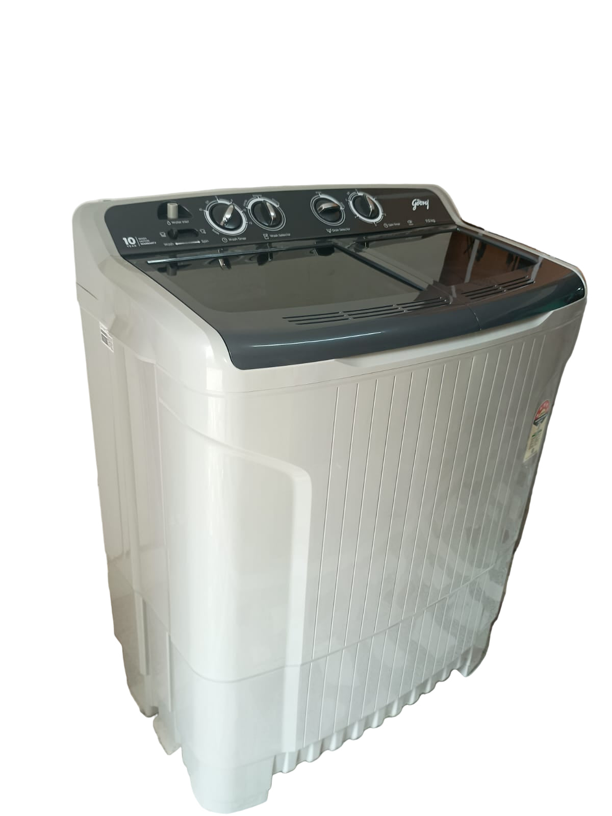 Godrej WSEDGE 90 5.0 TB3+M MIGR 90 Kg 5 star Semi-Automatic Top Loading Washing Machine Appliance (Grey, Toughened glass lids) Mahajan Electronics Online