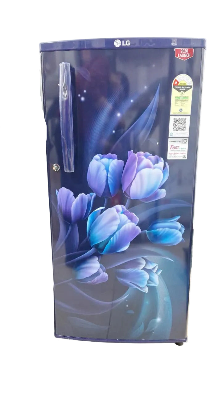 LG- GLD1816WOBT 180 L 1 Star Direct-Cool Single Door Refrigerator |Stabilizer Free Operation | Toughened Glass Shelve Blue Tulip Mahajan Electronics Online