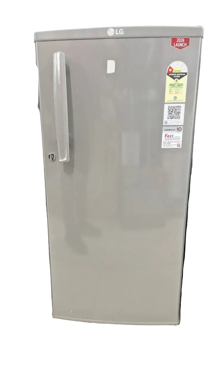 LG- GLD1816WOLI 180 L 1 Star Direct-Cool Single Door Refrigerator |Stabilizer Free Operation | Toughened Glass Shelve Linen Inox Mahajan Electronics Online