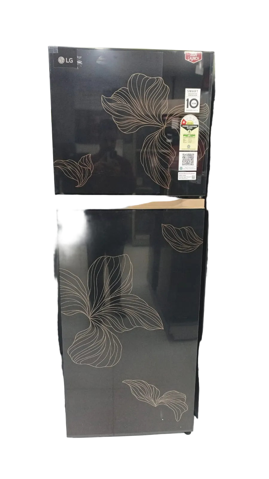 LG GLT2516WXRO 251L 1 Star Frost Free Double Door Refrigerator with Smart Inverter Compressor, Multi Air Flow & Twist Ice Maker Radiant onyx