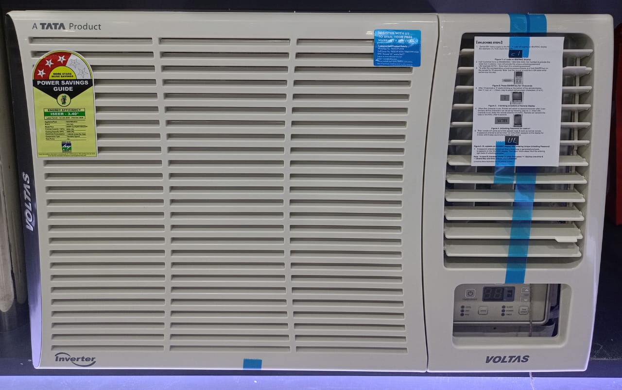 Voltas 243 INV ELITE 2 Ton 3 Star Window Ac Inverter ,   White Mahajan ELECtronics Online