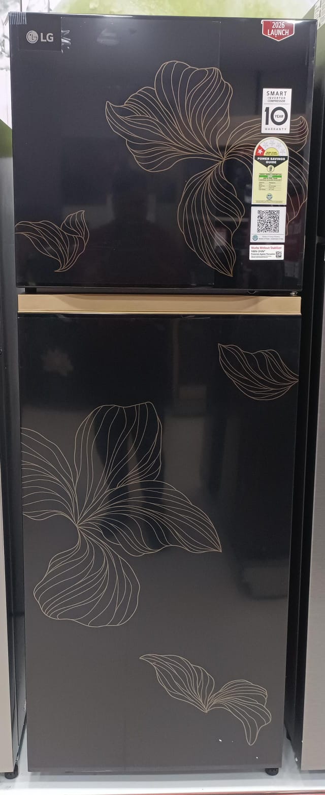 LG GLT2516WXRO 251L 1 Star Frost Free Double Door Refrigerator with Smart Inverter Compressor, Multi Air Flow & Twist Ice Maker Radiant onyx Mahajan Electronics Online