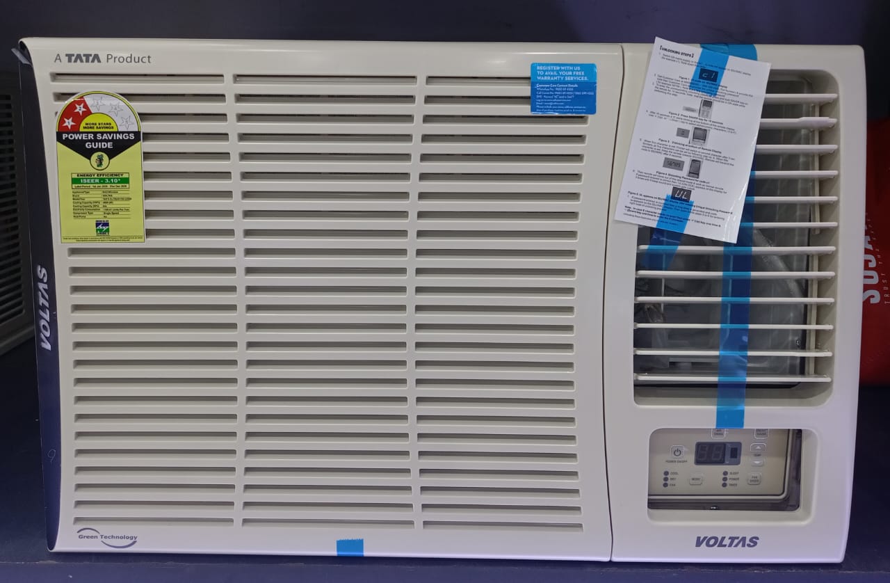 Voltas 182FS ELITE, White 1.5 ton 2 Star Fixed Speed Window AC (Copper, Anti Dust Filter, 2-Way Air Swing, Memory Restart, Sleep Mode () mahajan electronics online
