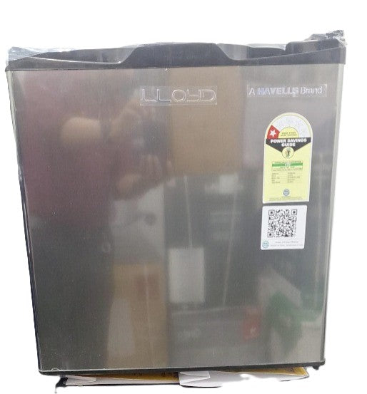 Lloyd GLDE061NMGCF 48 L 1 Star Mini Refrigerator with Freezer, Direct Cool, Grey Metalic-Online Mahajan Electronics