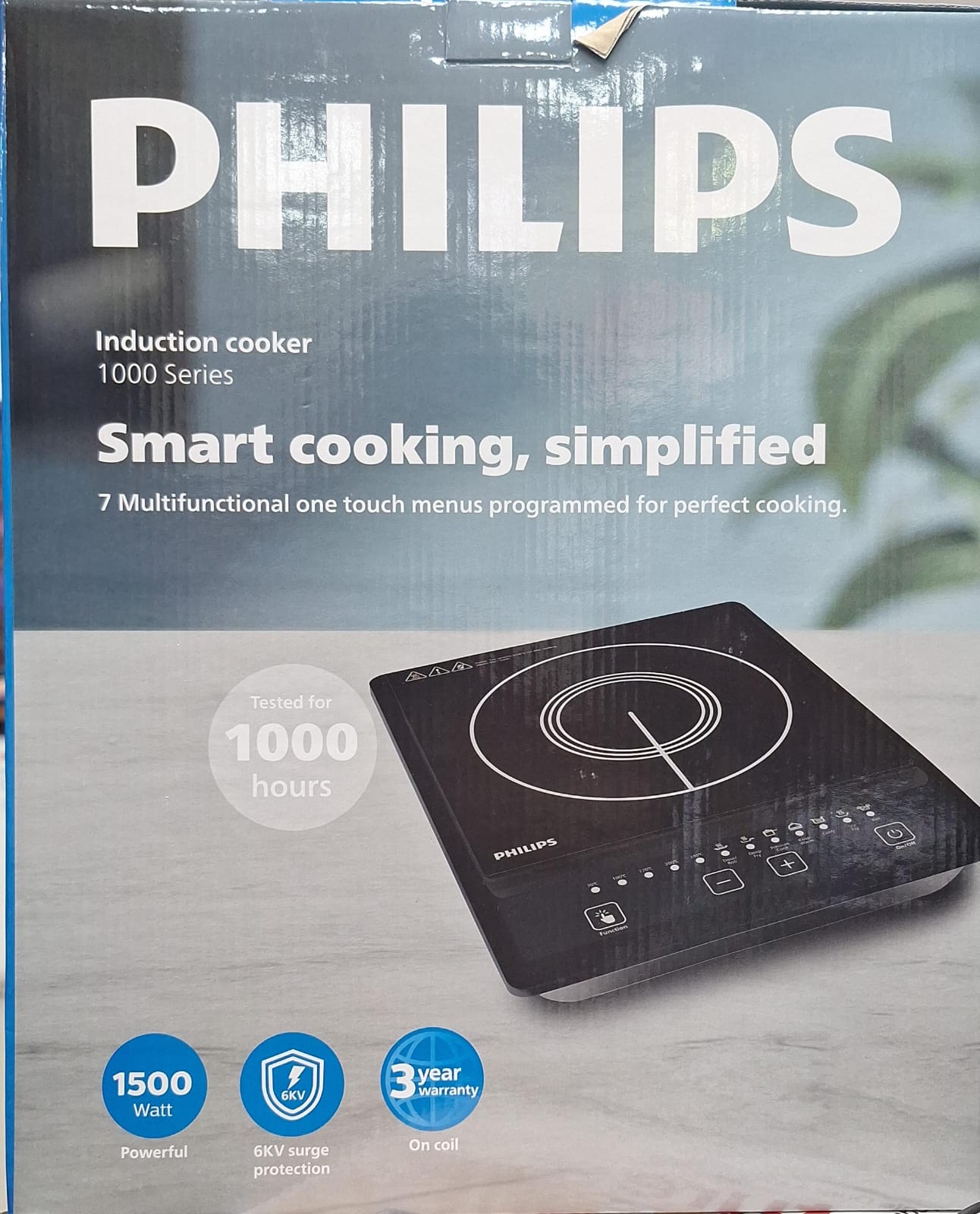 Philips HD4944/00 1500W Induction Cooktop with Push Button Controls, 7 Preset Menus & 3-Year Coil Warranty – Black Mahajan Electronics Online