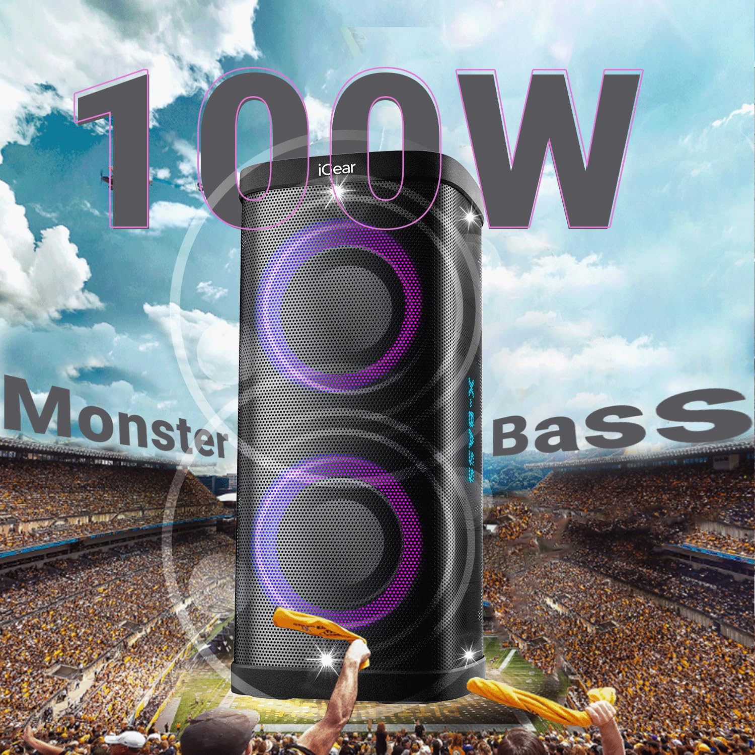 IGear X-Bass 100 Speaker Type Tower Connectivity Technology Bluetooth Special Feature Bass Boost, Usb Port, Shockproof - Mahajan Electronics Online