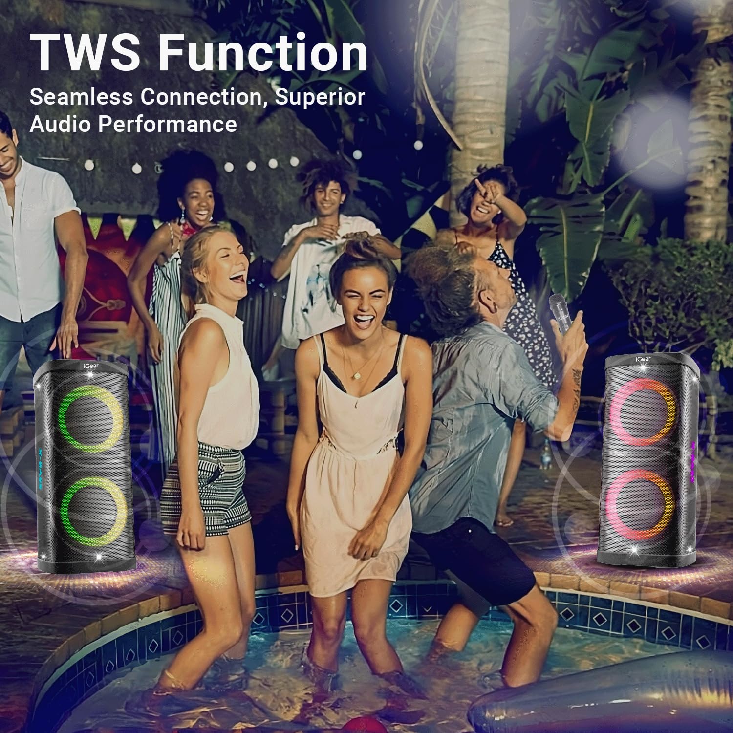IGear X-Bass 100 Speaker Type Tower Connectivity Technology Bluetooth Special Feature Bass Boost, Usb Port, Shockproof - Mahajan Electronics Online