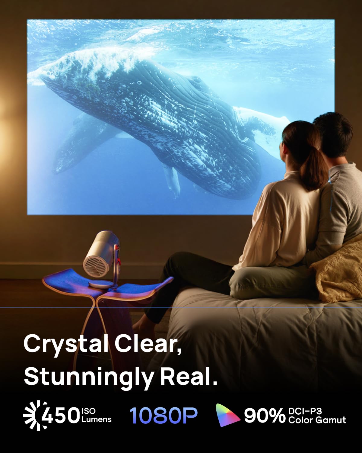 XGIMI MoGo 4 New Launch  Portable DLP Projector, 1080P FHD, 360°Adjustable Stand, 2×6W Harman Kardon Speakers, Sunset Filter | Certified Google TV & Netflix, 2 x 6W Harman Kardon, Wifi, Bluetooth, Include Sunset Filter-Online Mahajan Electronics
