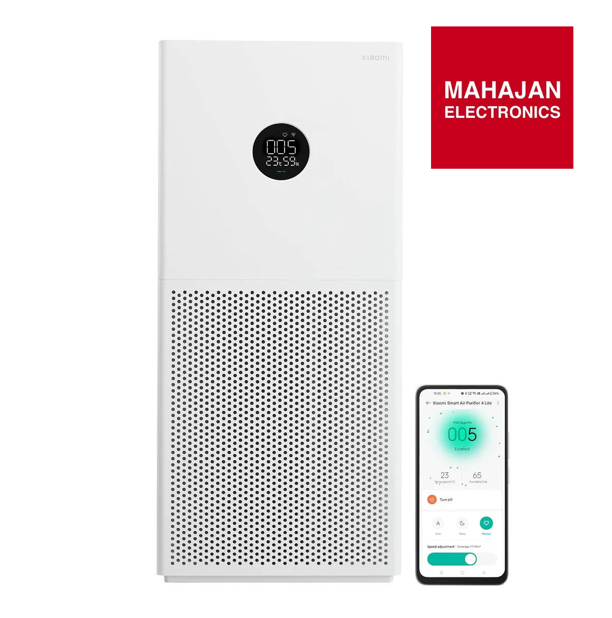 Xiaomi 4 Lite Smart Air Purifier for Home, AQI Display, HEPA & Carbon Filter Mahajan Electronics Online