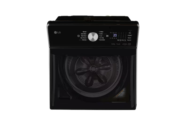 LG TX510SWP 10Kg Top Load Washing Machine, AI Direct Drive™, In-Built Heater, Stain Clean, Platinum Black, 5 Star -  Mahajan Electronics Online