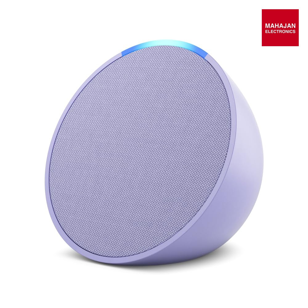 Amazon Echo Pop Purple product image 2 with Mahajan Electronics logo