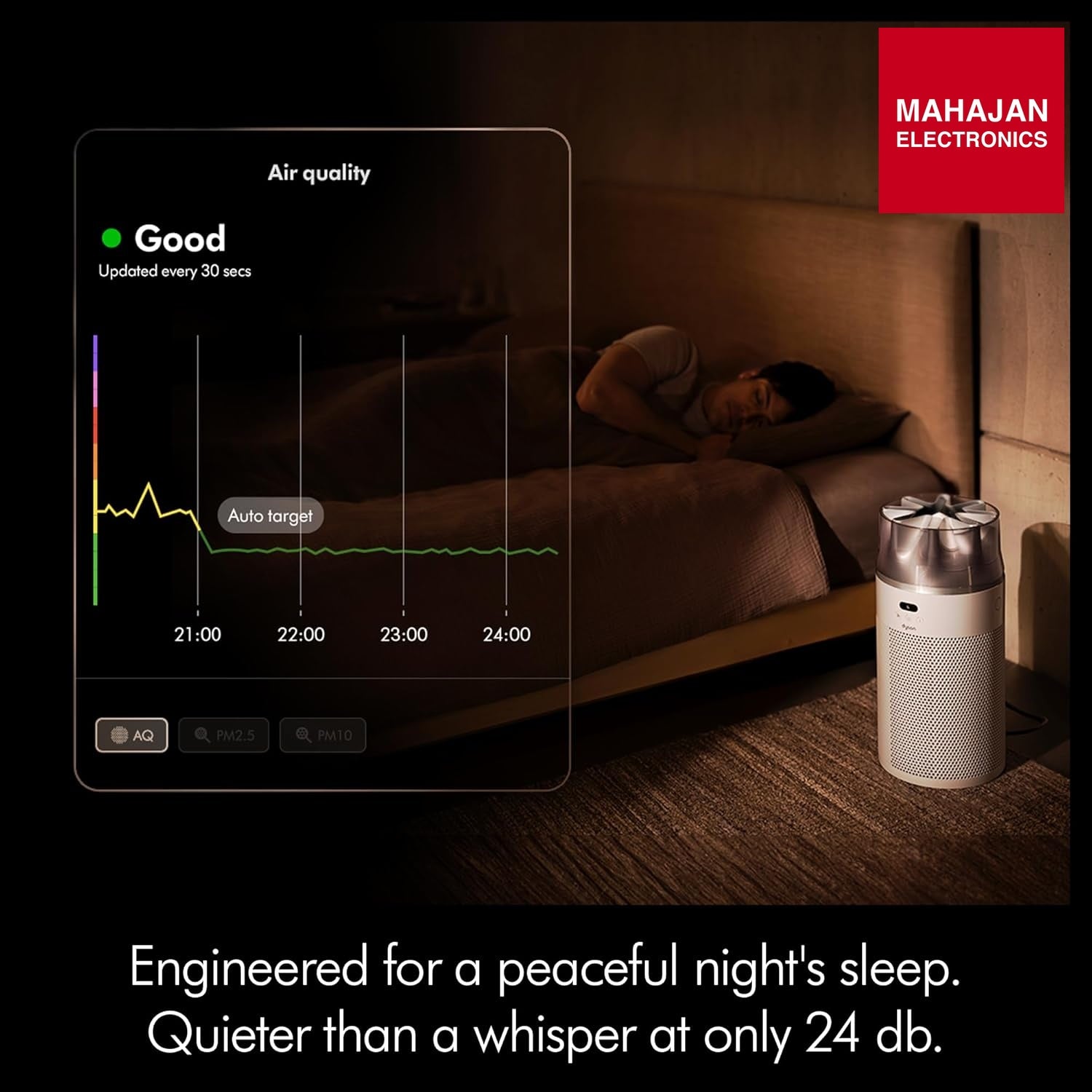 Dyson Hushjet Purifier Compact-HJ10 | Removes 99.97% of pollutants as small as PM 0.3 | Upto 5 Yr – Mahajan Electronics Online.