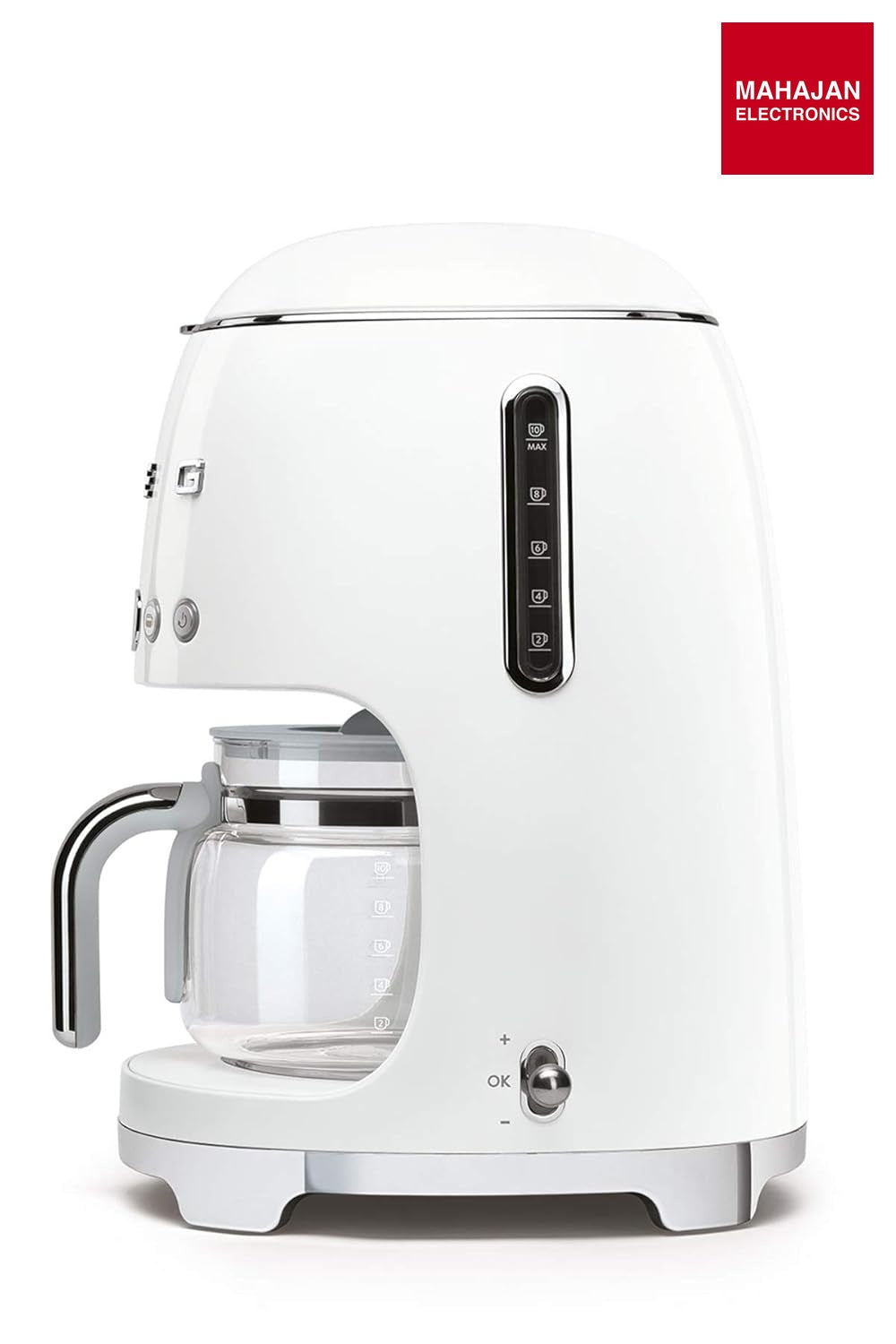 SMEG DCF02WHEU Filter Coffee Machine 50'S Style - White – Mahajan Electronics Online.