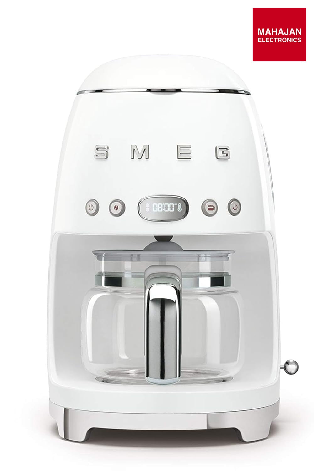 SMEG DCF02WHEU Filter Coffee Machine 50'S Style - White – Mahajan Electronics Online.