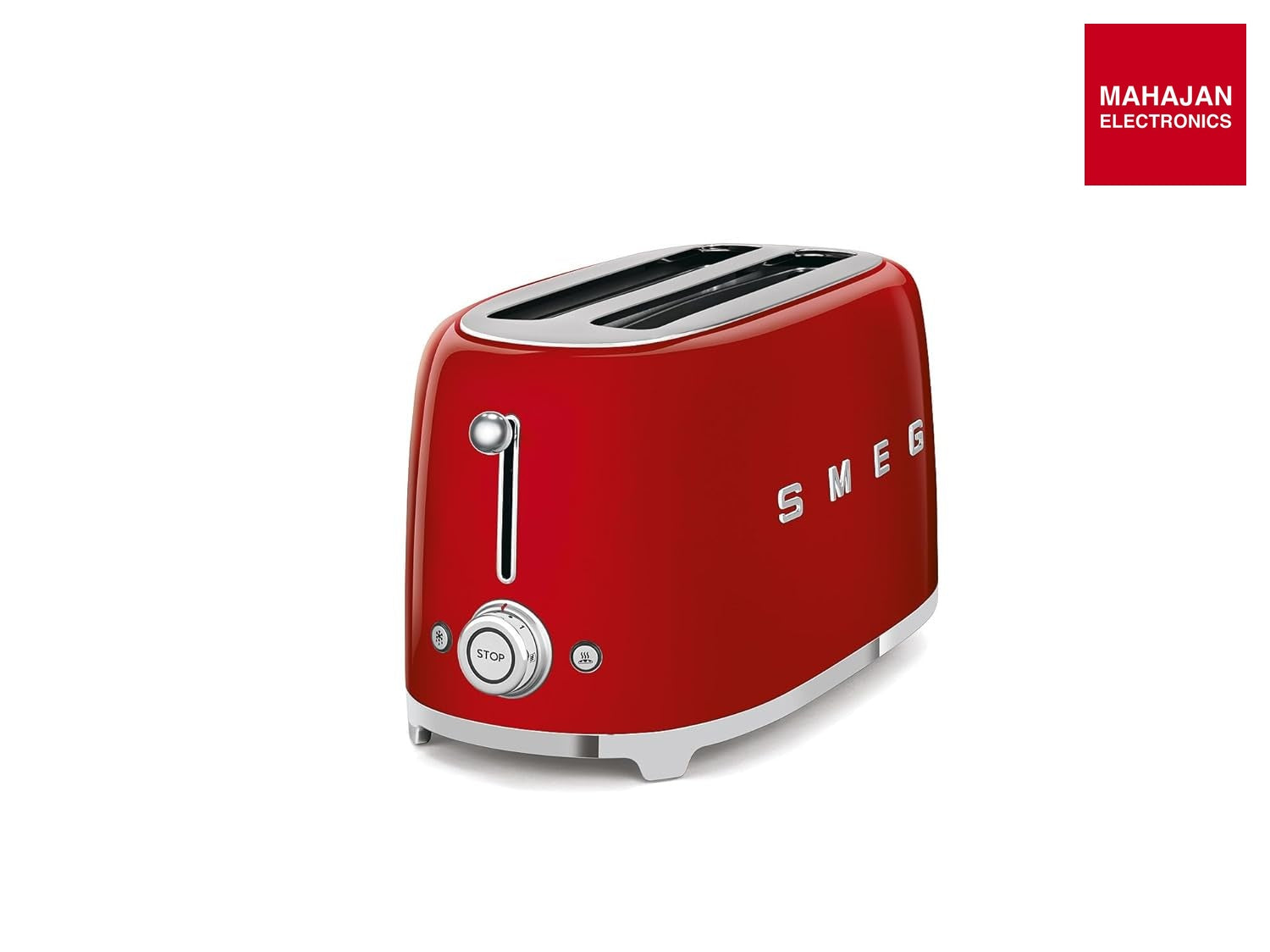 Smeg TSF02RDEU Toaster, 2 Extra Wide Slot Original Italian Brand, Auto Center for Even Browning, Smart Crumb – Mahajan Electronics Online.