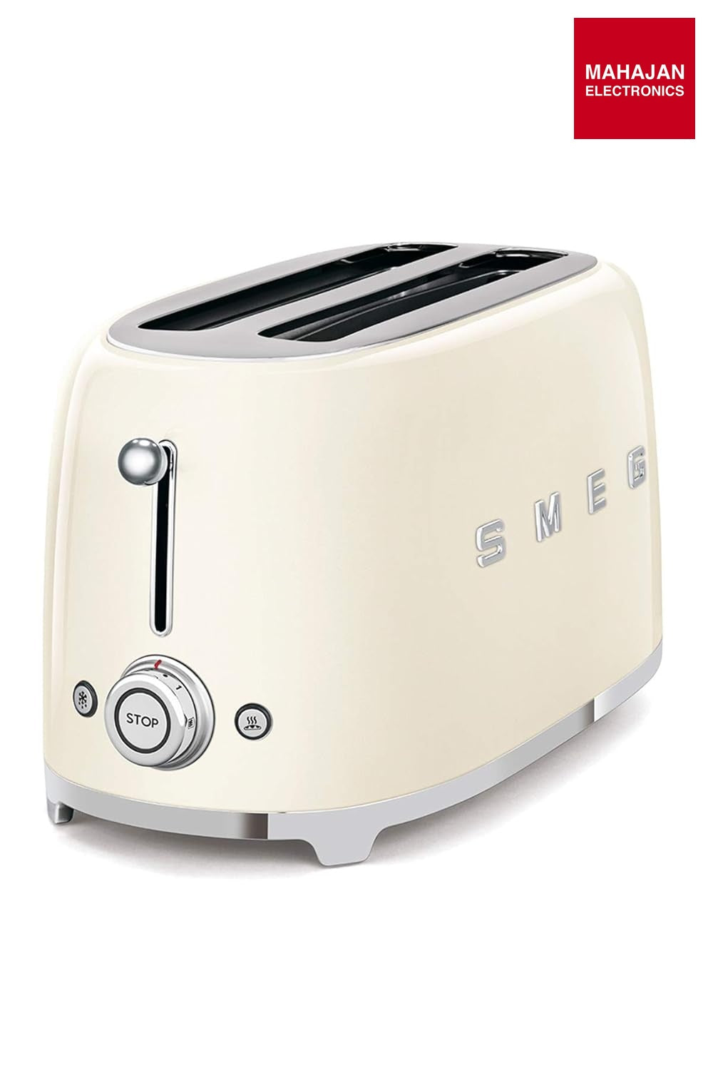 SMEG TSF01CREU 2 slice Toaster Cream, Glossy 50's Style Aesthetic – Mahajan Electronics Online.