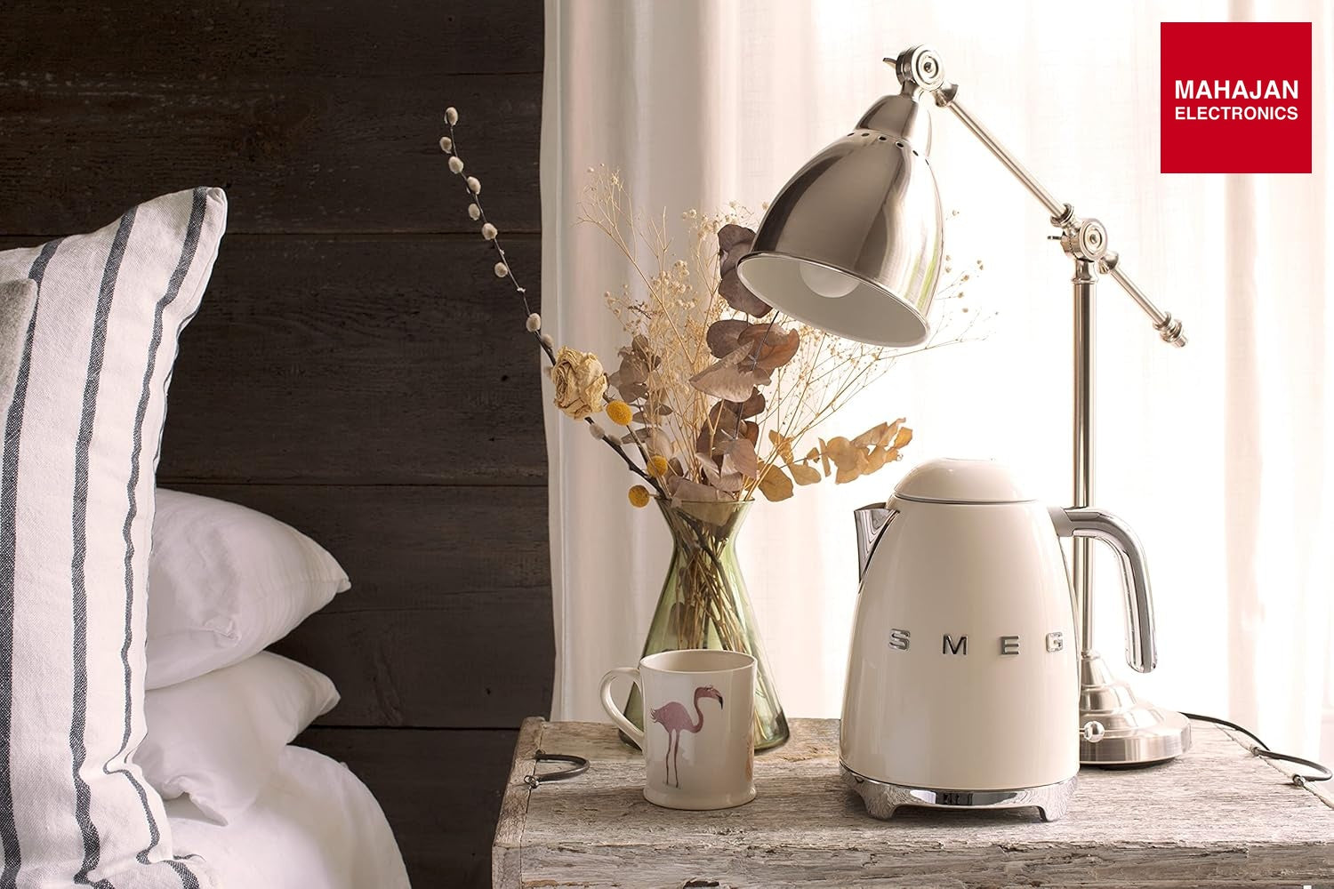 SMEG KLF03CREU KETTLE 1.7L Cream 2400w – Mahajan Electronics Online.