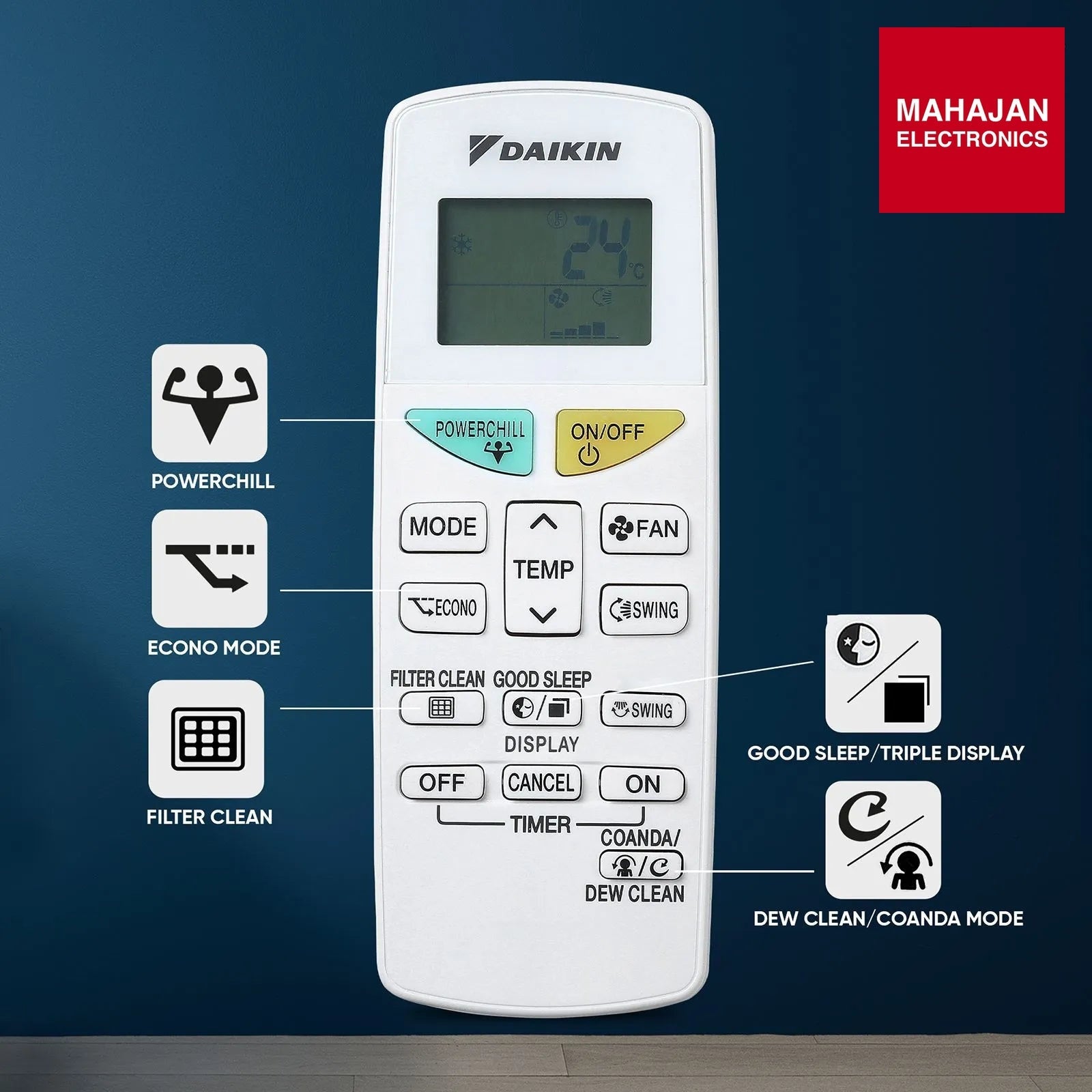 Daikin FTKL50XV16VAA 1.5 Ton 3 Star Inverter Split AC | Copper Condenser | PM2.5 Filter | Dew Clean – Mahajan Electronics Online.