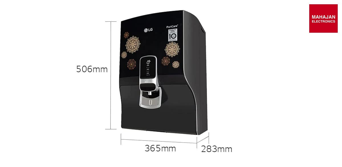 LG WW155NPB 8 litres RO+UV Water Purifier with Digital Sterilizing care and In Tank UV LED – Mahajan Electronics Online.