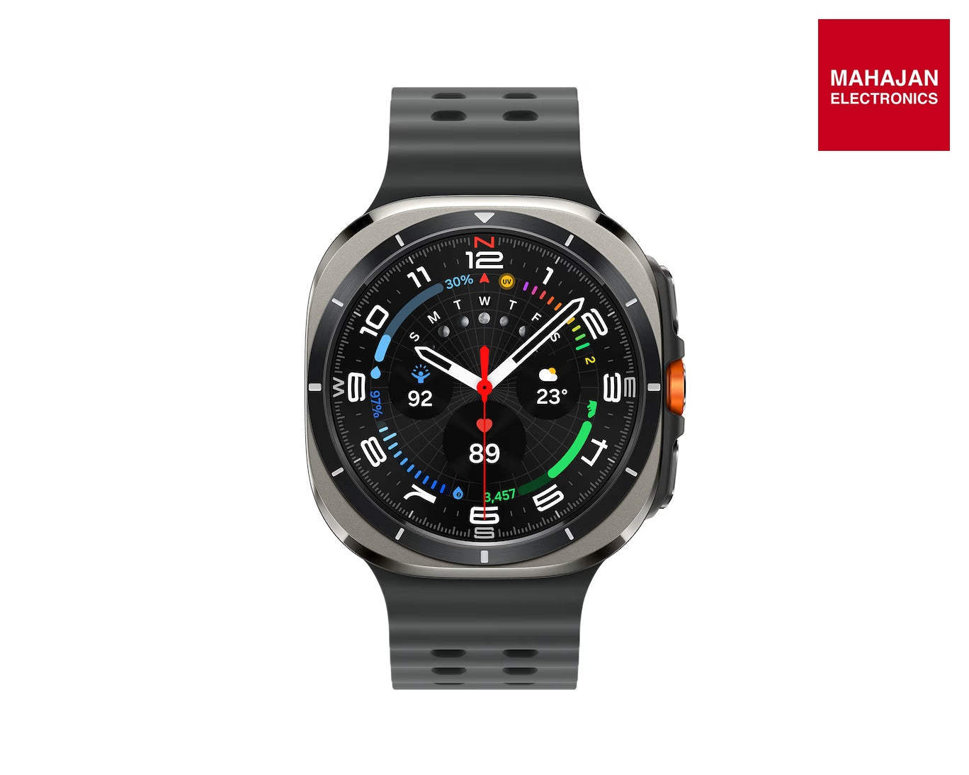 Samsung Galaxy Watch Ultra 2025 (47mm, LTE, Titanium Silver)| Upto 100h Battery| 3nm Processor| Dual GPS| Quick Button/Siren| Sapphire Glass| 10ATM and IP68| BP and ECG Monitor| Energy Score and Ages. Mahajan Electronics Online