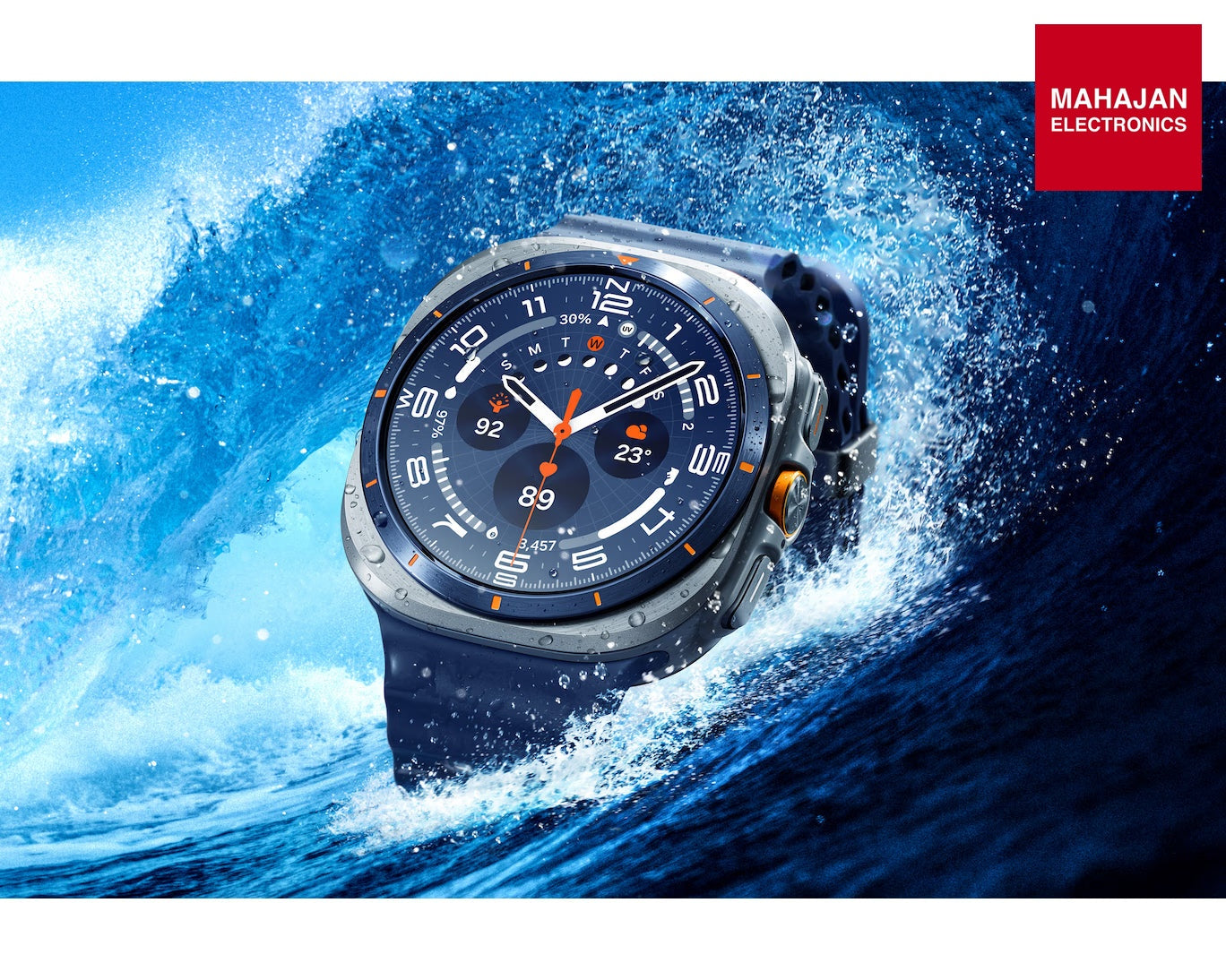 Samsung Galaxy Watch Ultra 2025 (47mm, LTE, Titanium Silver)| Upto 100h Battery| 3nm Processor| Dual GPS| Quick Button/Siren| Sapphire Glass| 10ATM and IP68| BP and ECG Monitor| Energy Score and Ages. Mahajan Electronics Online