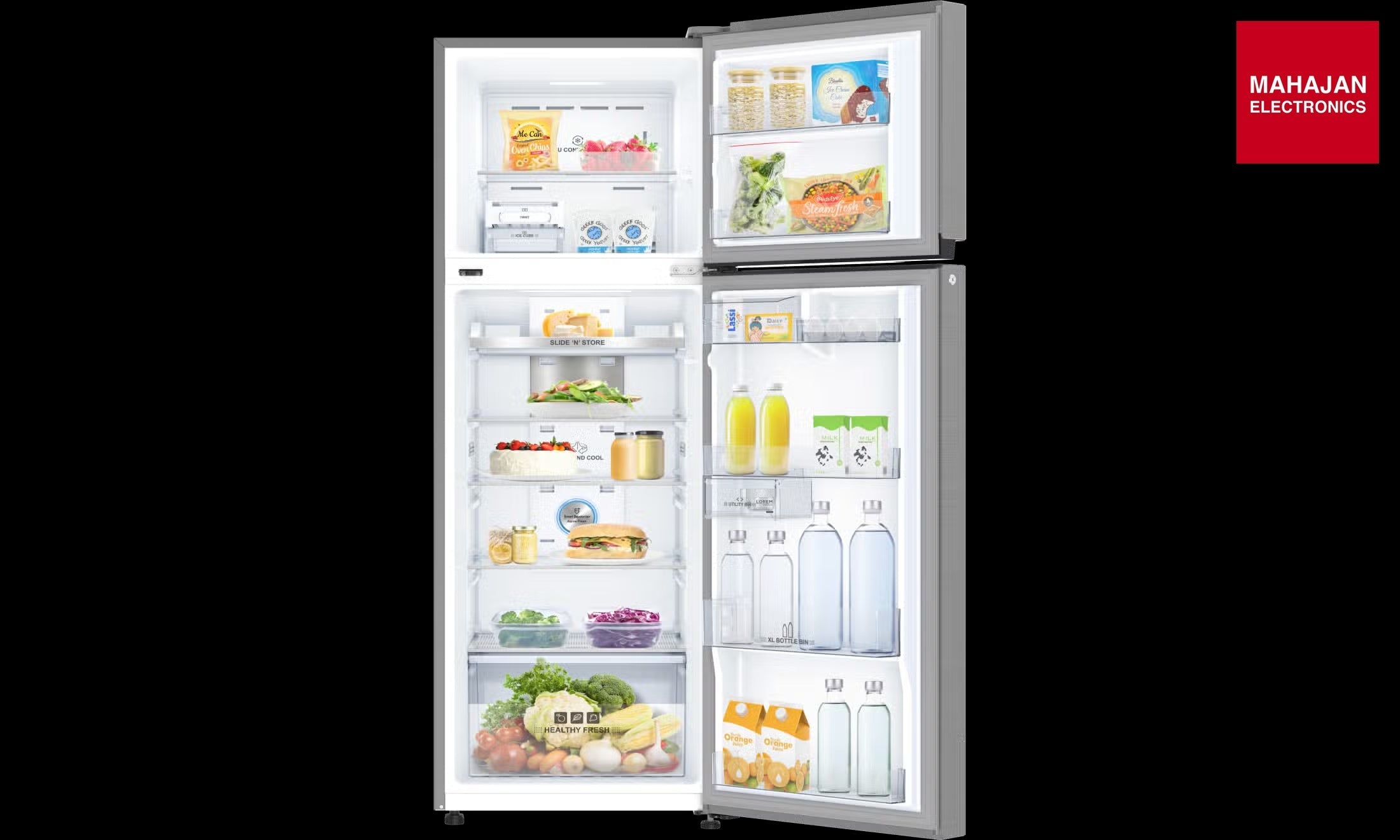 IFB IFBFF-383AIBST 331 Litre 3 Star Frost Free Refrigerator with 12 in 1 convertible| (Brush Grey) – Mahajan Electronics Online.