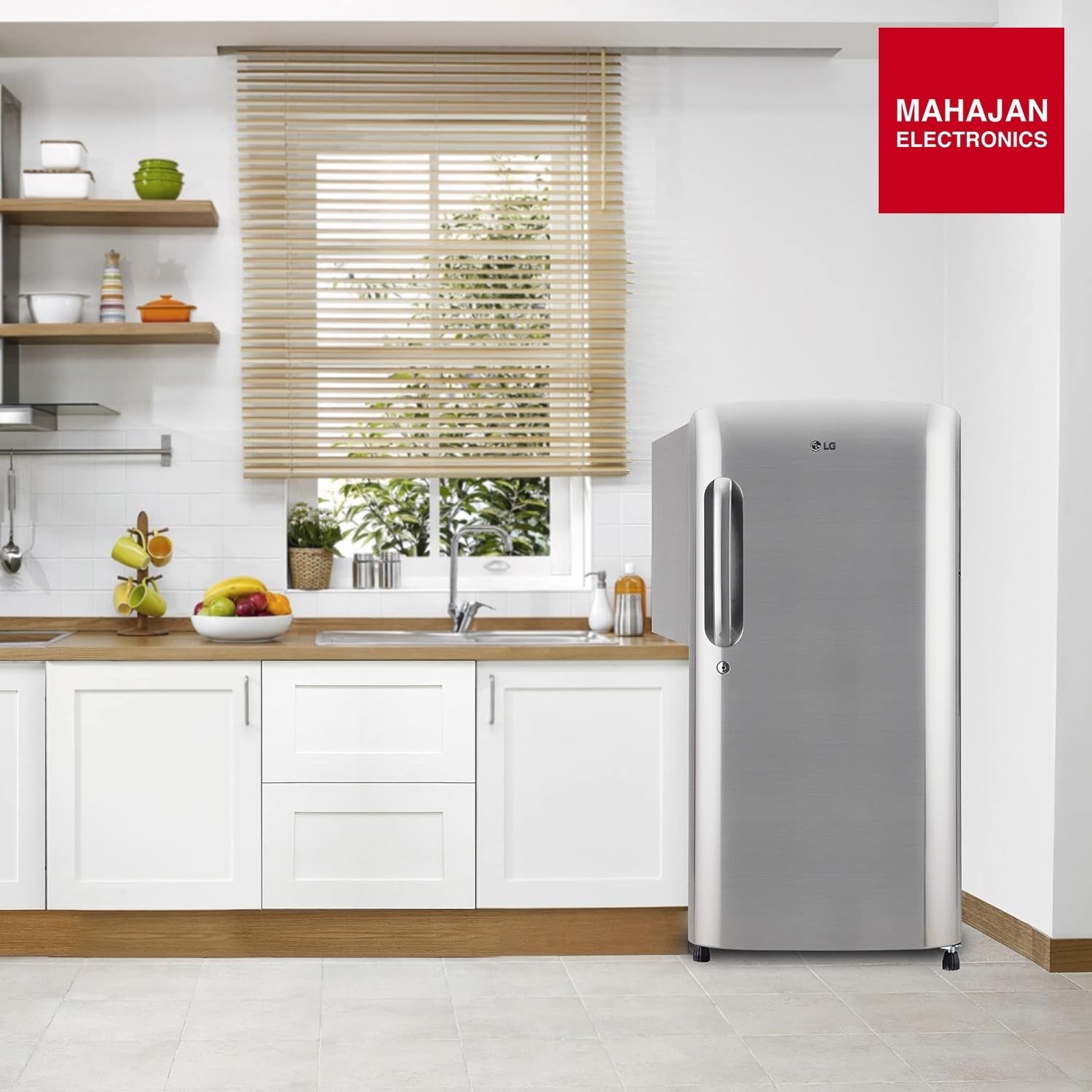 LG GLD1936YAPZ 185 L 3 Star Direct-Cool Single Door Refrigerator ( Shiny Steel, Fast Ice Making, Gross Volume – Mahajan Electronics Online.