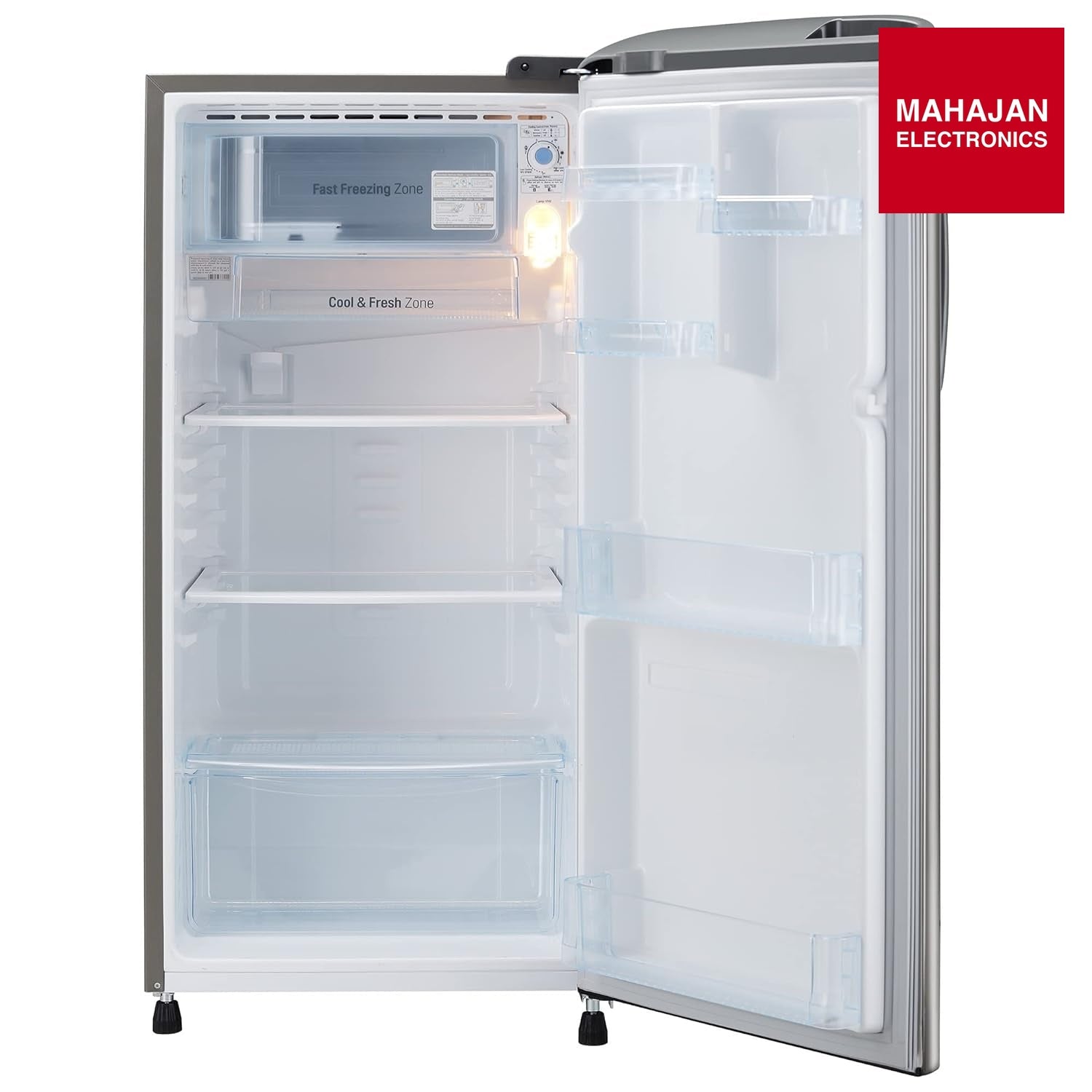 LG GLD1936YAPZ 185 L 3 Star Direct-Cool Single Door Refrigerator ( Shiny Steel, Fast Ice Making, Gross Volume – Mahajan Electronics Online.