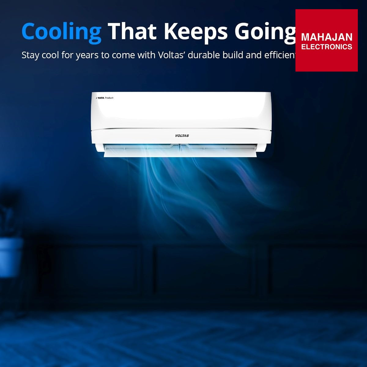 Voltas 183INV VECTRA AURA (2026 Series) 1.5 Ton 3 Star Inverter Split AC – 5-in-1 Adjustable Mode, Copper – Mahajan Electronics Online.