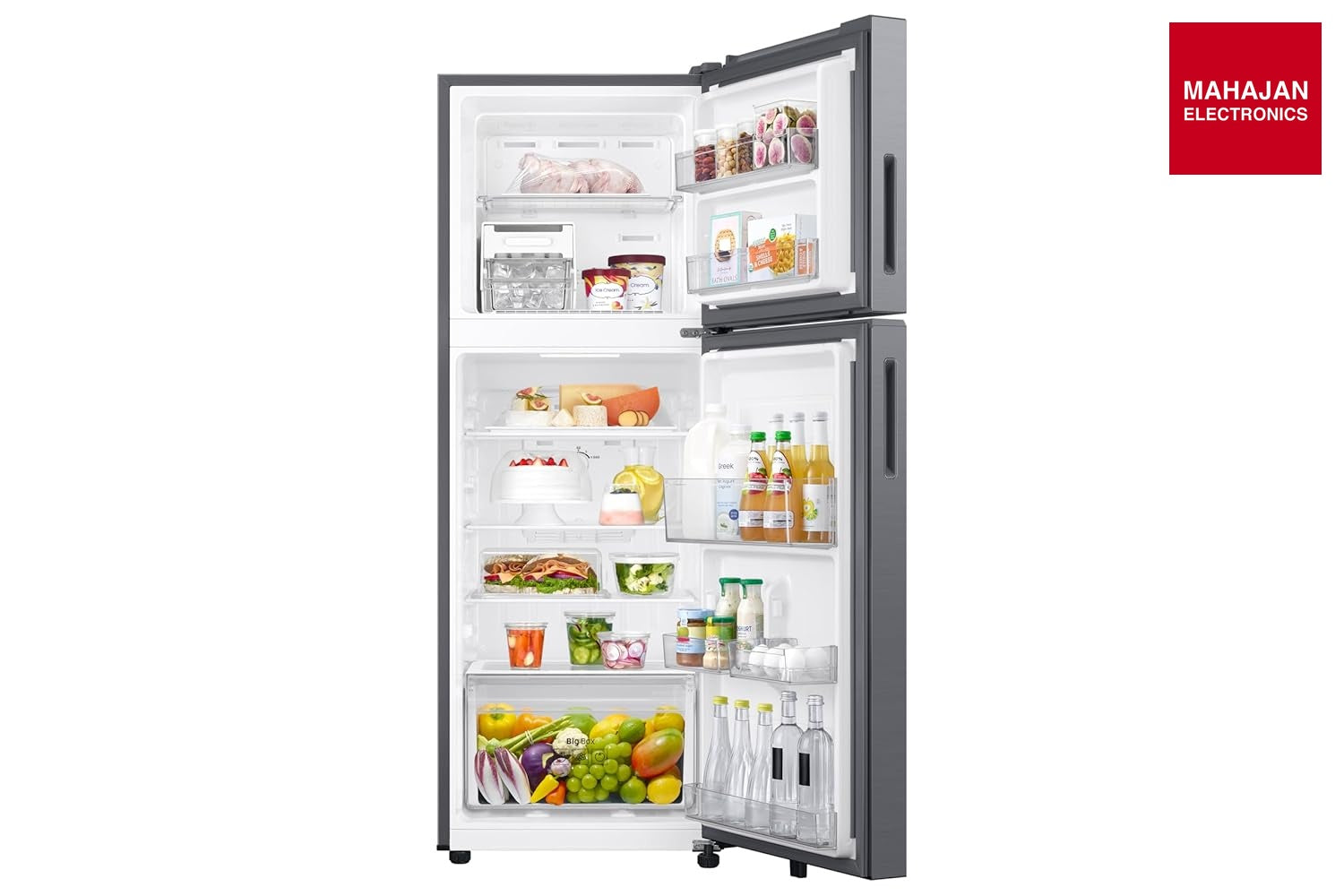 Samsung RT40H30U2KHL 256 L, 2 Star, Digital Inverter, Frost Free Double Door Refrigerator ( luxe black, 2026 – Mahajan Electronics Online.