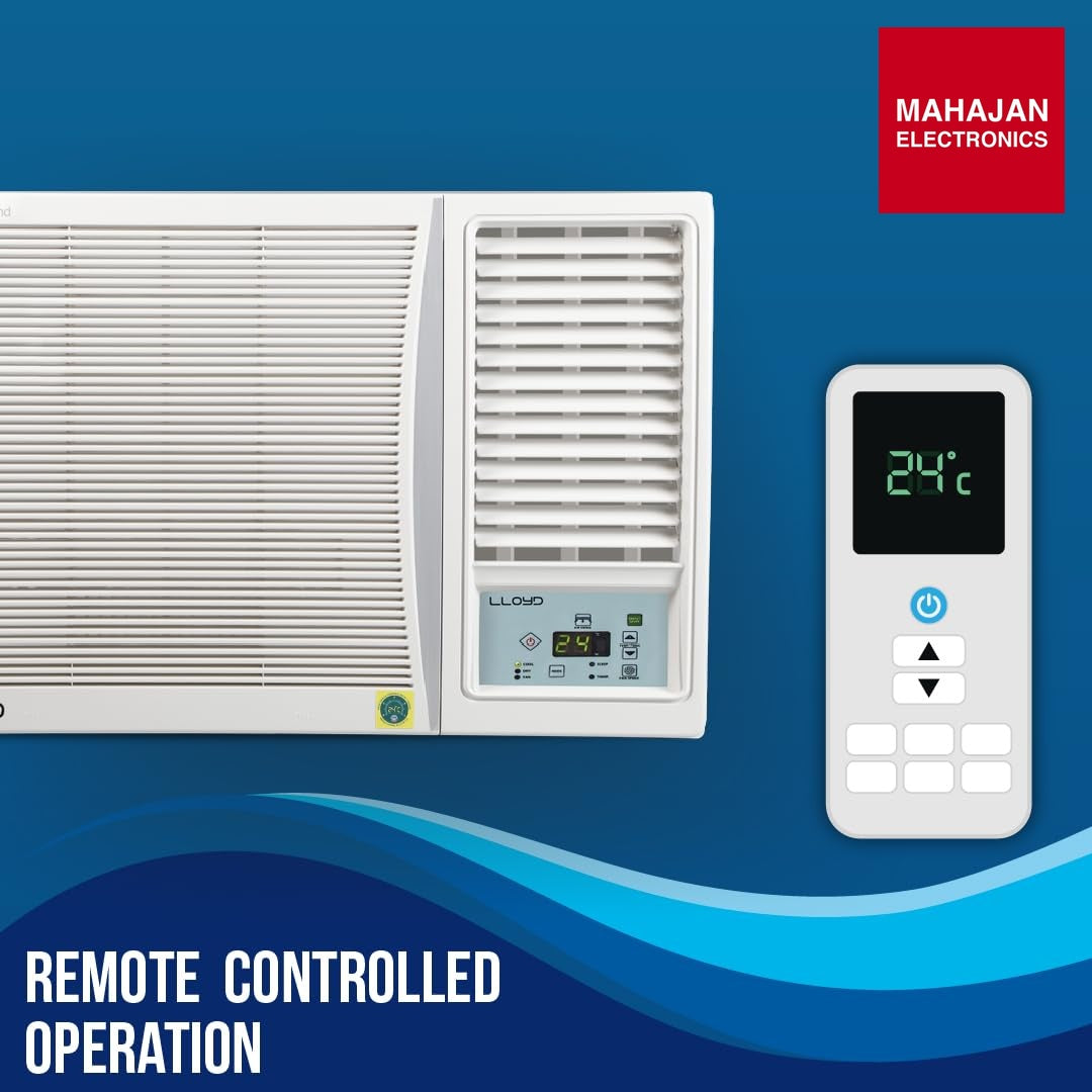 Lloyd GLW18I5AGSPR 1.5 Ton 5 Star Side Throw Inverter Window AC (6 in 1 Convertible, Cools Up To 54°C, Turbo – Mahajan Electronics Online.
