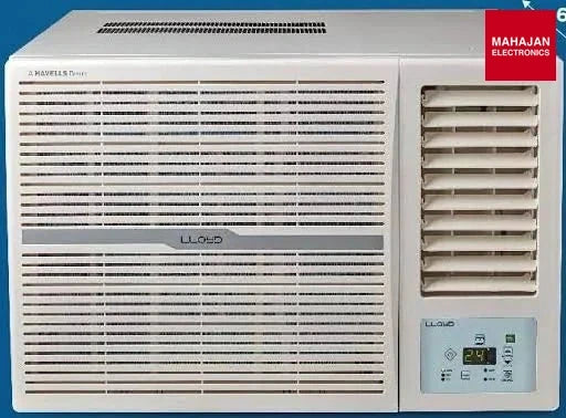 Lloyd_GLW12D2FESSW_1.0_Ton_2_Star_Fixed_Speed_Window_AC_100_Copper_White_with_Silver_Deco_Strip_-Online_Mahaja – Mahajan Electronics Online.