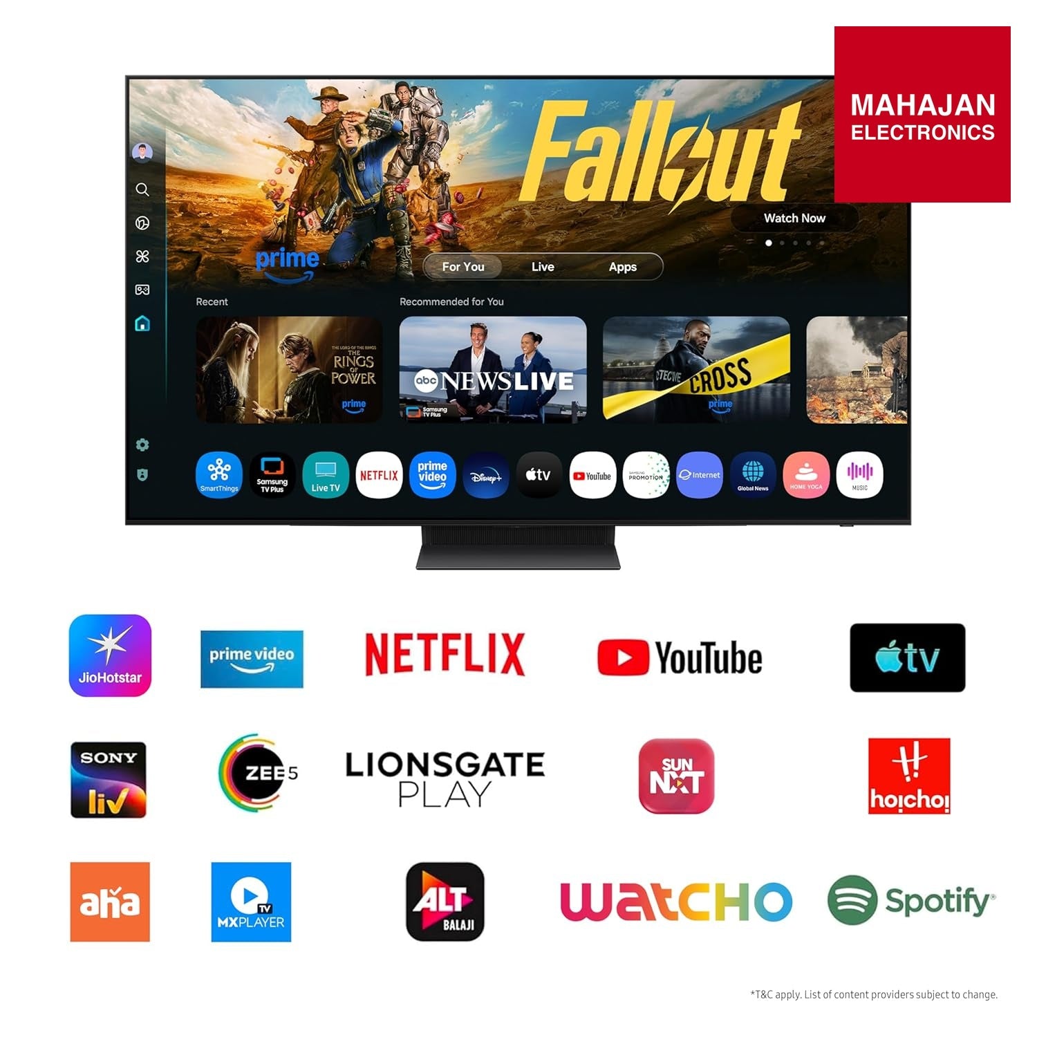 Samsung QA65S90HAELXL&nbsp;65 Inch 4K Ultra HD Smart OLED TV – Graphite Black | OLED HDR+, 144Hz, Dolby Atmos – Mahajan Electronics Online.