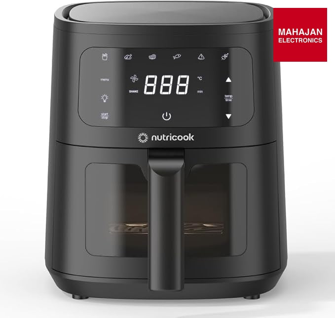 Nutricook Essential 4.5L Air Fryer , 2026 New Launch, 100% Toxin-Free Ceramic Coating - No PTFE, PFAS, PFOA – Mahajan Electronics Online.