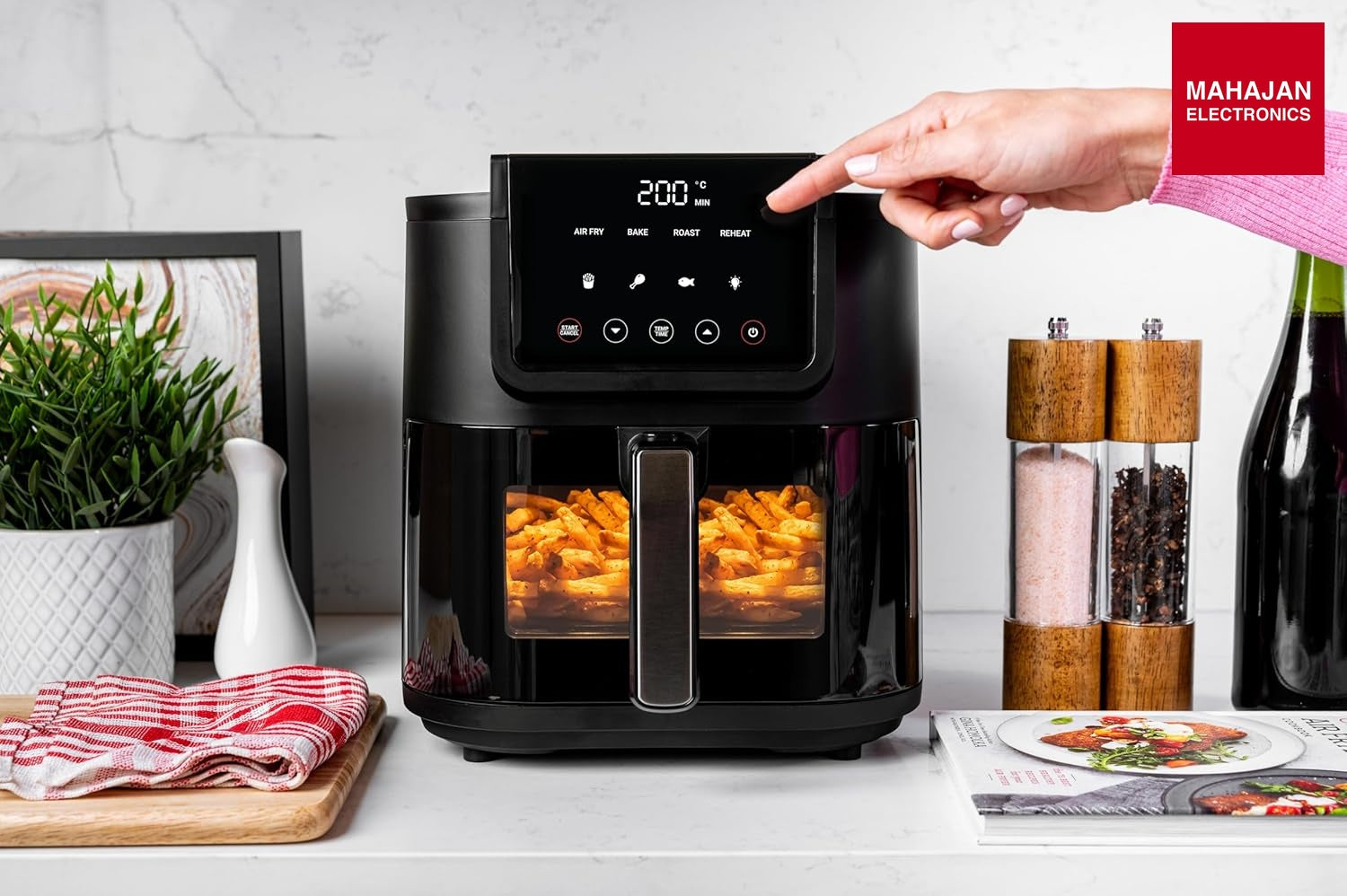 Nutricook Slim XL 7.6L Air Fryer with 100% Toxin-Free Ceramic Coating—No PTFE, PFAS, PFOA or Microplastics – Mahajan Electronics Online.