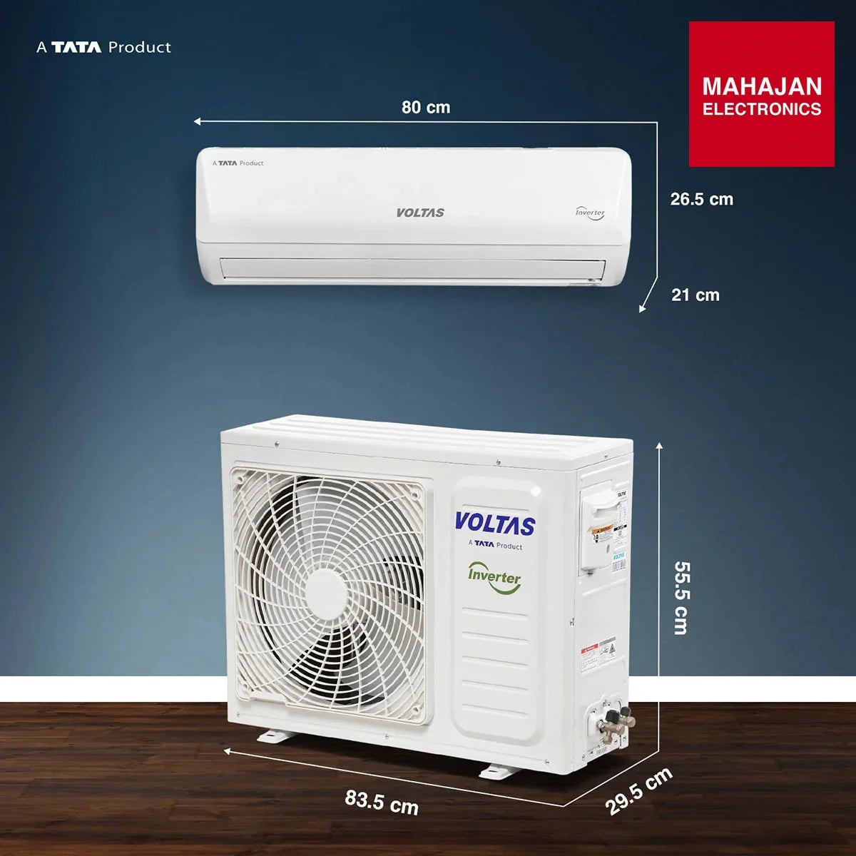 Voltas 122FS Emerald 1 Ton 2 Star Fixed Speed Split AC – Mahajan Electronics Online.