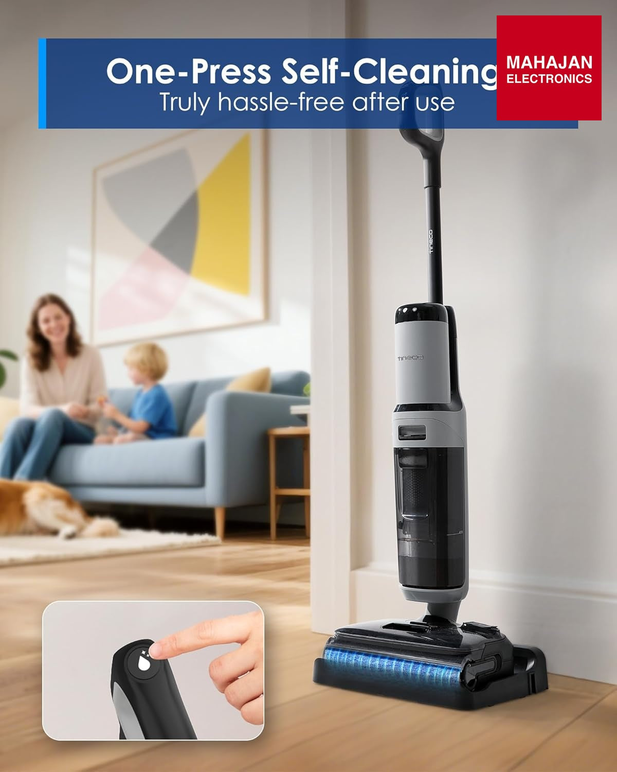 Tineco Floor ONE i5 Stretch Plus 2 Smart Cordless Wet & Dry Vacuum Cleaner & Mop for Hard Floors, 180° Flat – Mahajan Electronics Online.