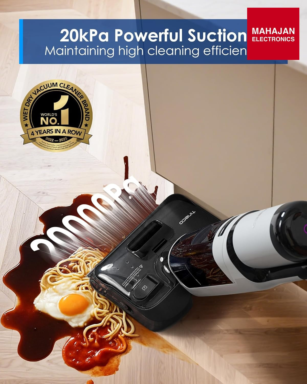 Tineco Floor ONE i5 Stretch Plus 2 Smart Cordless Wet & Dry Vacuum Cleaner & Mop for Hard Floors, 180° Flat – Mahajan Electronics Online.