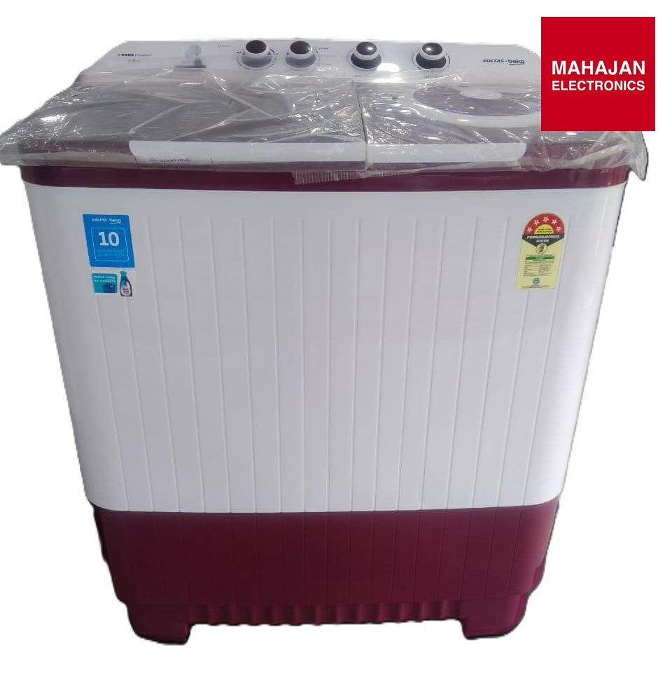 Buy Voltas Beko WTT14UEA/BRSSWH4PTDA 14 Kg Semi Automatic Top Load Washing Machine-Online Mahajan Electronics – Mahajan Electronics Online.