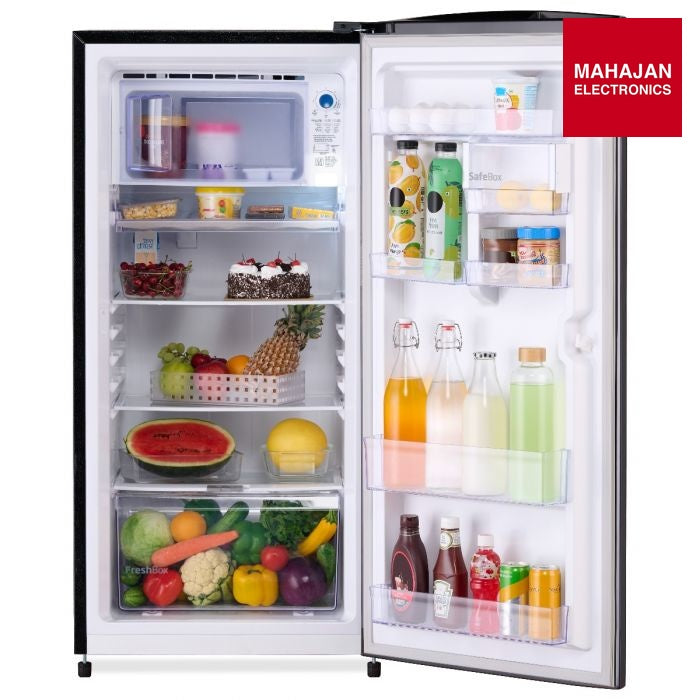 Voltas Beko RDC245B / 3W0XGE0M000UGD 210 L 3 Star Single Door Refrigerator (Dark Grey) | Direct Cool | Fresh – Mahajan Electronics Online.