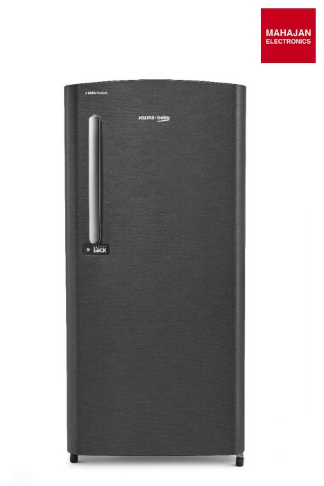 Voltas Beko RDC245B / 3W0XGE0M000UGD 210 L 3 Star Single Door Refrigerator (Dark Grey) | Direct Cool | Fresh – Mahajan Electronics Online.