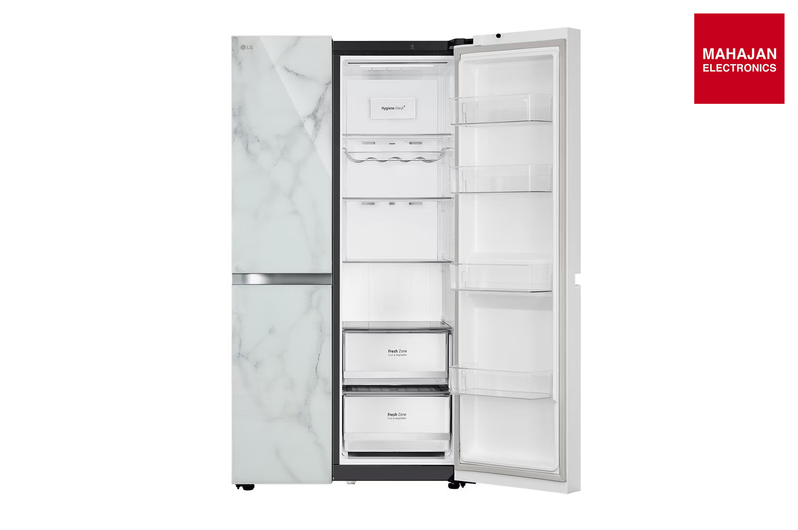 LG GL-B257DUW3 650L Side-by-Side Refrigerator, Convertible, Multi-Air Flow, Smart Diagnosis™, Ultra Glam – Mahajan Electronics Online.